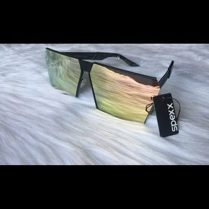 Black Square Aviator Shades